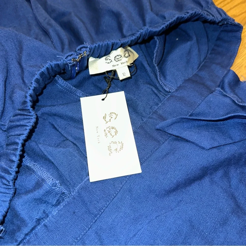 NWT SEA New York Manuela Embroidered Apron Midi Dress - Picture 8 of 10